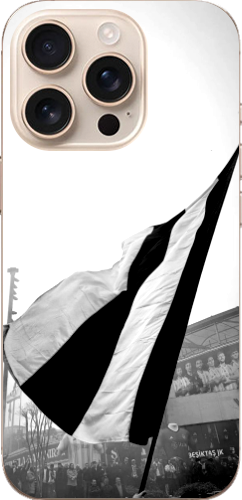 Beşiktaş Bayrak Siyah Beyaz