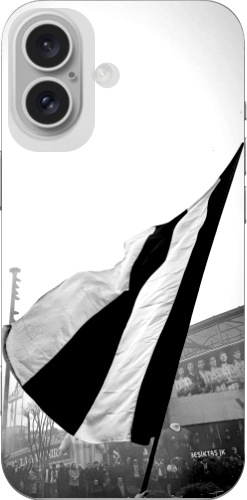 Beşiktaş Bayrak Siyah Beyaz