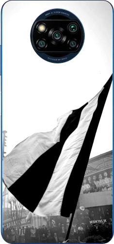 Beşiktaş Bayrak Siyah Beyaz