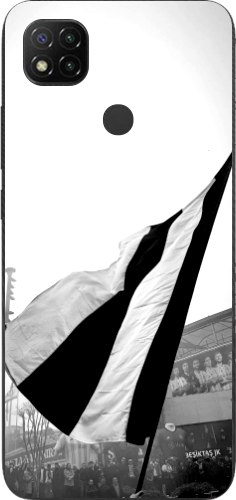 Beşiktaş Bayrak Siyah Beyaz