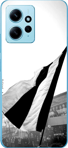 Beşiktaş Bayrak Siyah Beyaz