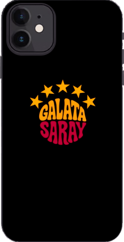 Galatasaray 5 Yıldız Retro Tasarım Şeffaf Telefon Kılıfı