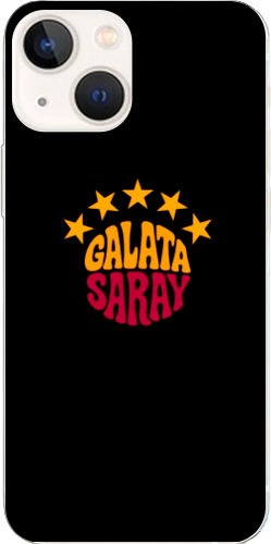 Galatasaray 5 Yıldız Retro Tasarım Şeffaf Telefon Kılıfı
