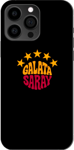 Galatasaray 5 Yıldız Retro Tasarım Şeffaf Telefon Kılıfı