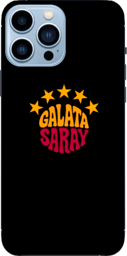 Galatasaray 5 Yıldız Retro Tasarım Şeffaf Telefon Kılıfı