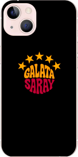 Galatasaray 5 Yıldız Retro Tasarım Şeffaf Telefon Kılıfı
