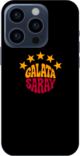 Galatasaray 5 Yıldız Retro Tasarım Şeffaf Telefon Kılıfı