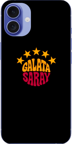 Galatasaray 5 Yıldız Retro Tasarım Şeffaf Telefon Kılıfı