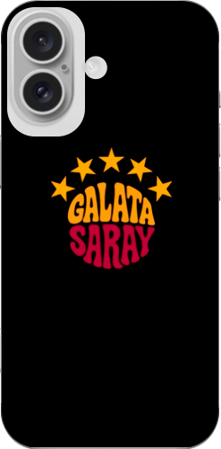 Galatasaray 5 Yıldız Retro Tasarım Şeffaf Telefon Kılıfı