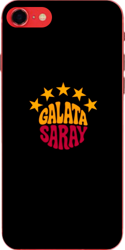 Galatasaray 5 Yıldız Retro Tasarım Şeffaf Telefon Kılıfı