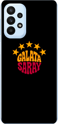 Galatasaray 5 Yıldız Retro Tasarım Şeffaf Telefon Kılıfı