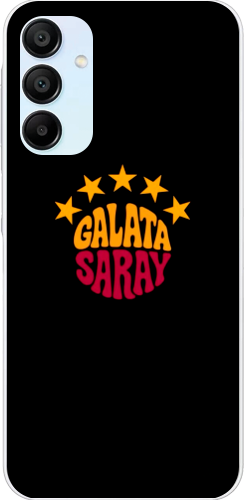 Galatasaray 5 Yıldız Retro Tasarım Şeffaf Telefon Kılıfı