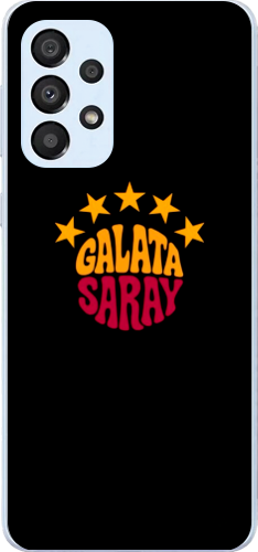 Galatasaray 5 Yıldız Retro Tasarım Şeffaf Telefon Kılıfı