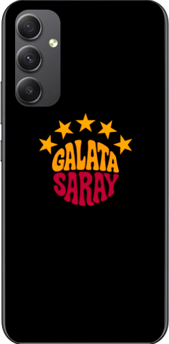 Galatasaray 5 Yıldız Retro Tasarım Şeffaf Telefon Kılıfı