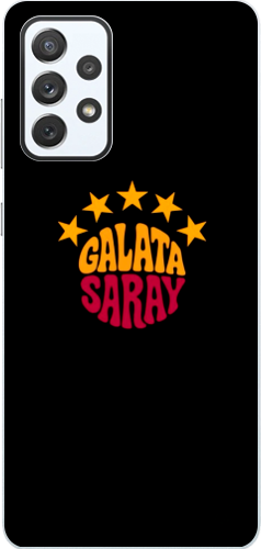 Galatasaray 5 Yıldız Retro Tasarım Şeffaf Telefon Kılıfı