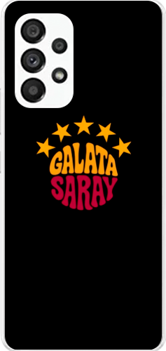Galatasaray 5 Yıldız Retro Tasarım Şeffaf Telefon Kılıfı
