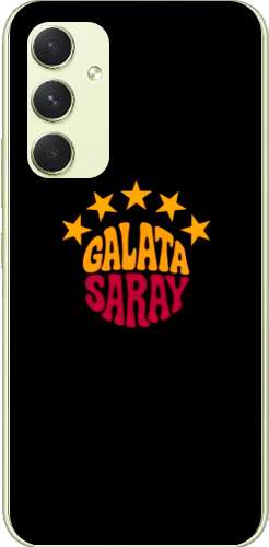 Galatasaray 5 Yıldız Retro Tasarım Şeffaf Telefon Kılıfı