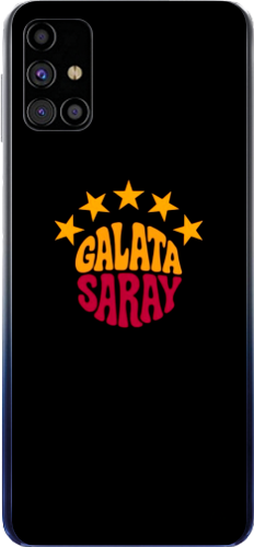Galatasaray 5 Yıldız Retro Tasarım Şeffaf Telefon Kılıfı
