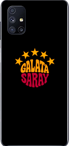 Galatasaray 5 Yıldız Retro Tasarım Şeffaf Telefon Kılıfı