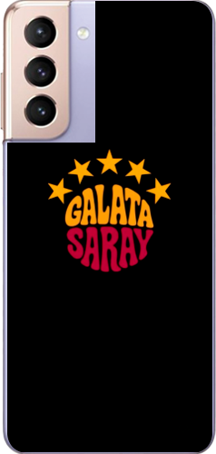 Galatasaray 5 Yıldız Retro Tasarım Şeffaf Telefon Kılıfı