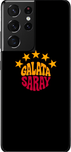 Galatasaray 5 Yıldız Retro Tasarım Şeffaf Telefon Kılıfı