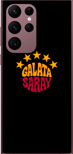Galatasaray 5 Yıldız Retro Tasarım Şeffaf Telefon Kılıfı