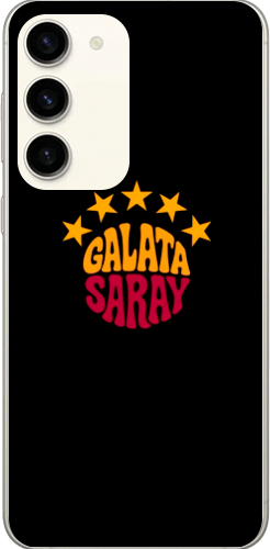 Galatasaray 5 Yıldız Retro Tasarım Şeffaf Telefon Kılıfı