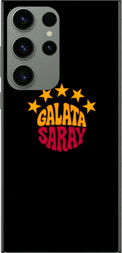 Galatasaray 5 Yıldız Retro Tasarım Şeffaf Telefon Kılıfı