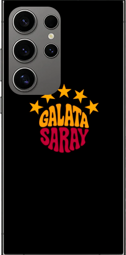 Galatasaray 5 Yıldız Retro Tasarım Şeffaf Telefon Kılıfı