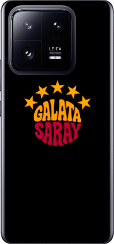 Galatasaray 5 Yıldız Retro Tasarım Şeffaf Telefon Kılıfı