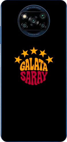 Galatasaray 5 Yıldız Retro Tasarım Şeffaf Telefon Kılıfı