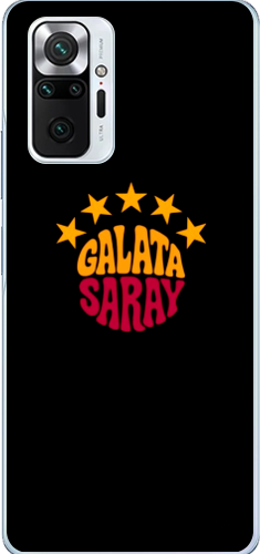 Galatasaray 5 Yıldız Retro Tasarım Şeffaf Telefon Kılıfı