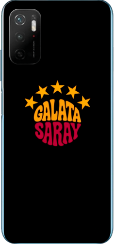 Galatasaray 5 Yıldız Retro Tasarım Şeffaf Telefon Kılıfı