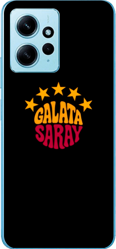 Galatasaray 5 Yıldız Retro Tasarım Şeffaf Telefon Kılıfı