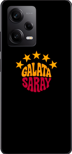 Galatasaray 5 Yıldız Retro Tasarım Şeffaf Telefon Kılıfı