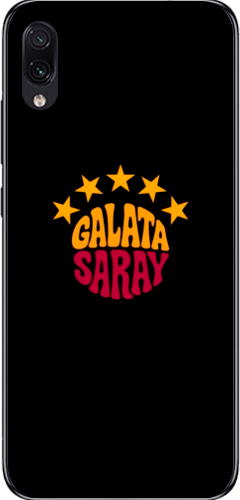 Galatasaray 5 Yıldız Retro Tasarım Şeffaf Telefon Kılıfı