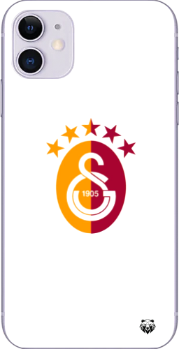 Galatasaray 5 Yıldızlı Minimal Logo Şeffaf Telefon Kılıfı