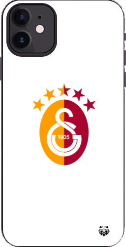 Galatasaray 5 Yıldızlı Minimal Logo Şeffaf Telefon Kılıfı