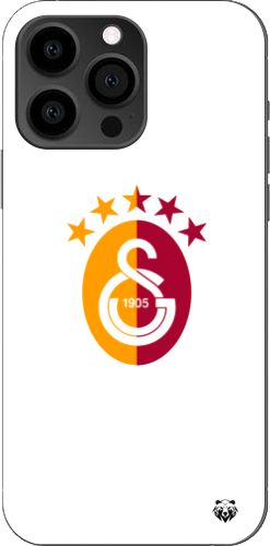 Galatasaray 5 Yıldızlı Minimal Logo Şeffaf Telefon Kılıfı
