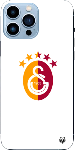 Galatasaray 5 Yıldızlı Minimal Logo Şeffaf Telefon Kılıfı