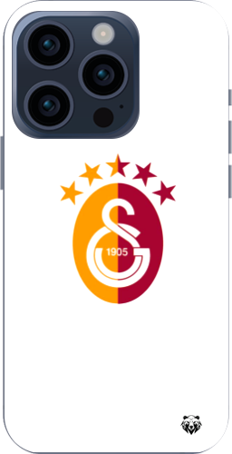 Galatasaray 5 Yıldızlı Minimal Logo Şeffaf Telefon Kılıfı
