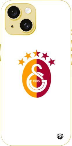 Galatasaray 5 Yıldızlı Minimal Logo Şeffaf Telefon Kılıfı