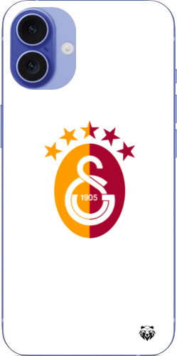 Galatasaray 5 Yıldızlı Minimal Logo Şeffaf Telefon Kılıfı