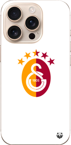 Galatasaray 5 Yıldızlı Minimal Logo Şeffaf Telefon Kılıfı