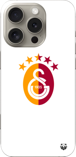 Galatasaray 5 Yıldızlı Minimal Logo Şeffaf Telefon Kılıfı