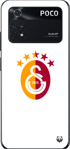 Galatasaray 5 Yıldızlı Minimal Logo Şeffaf Telefon Kılıfı