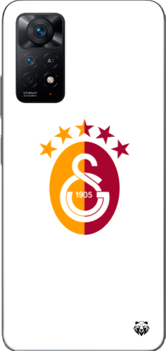 Galatasaray 5 Yıldızlı Minimal Logo Şeffaf Telefon Kılıfı