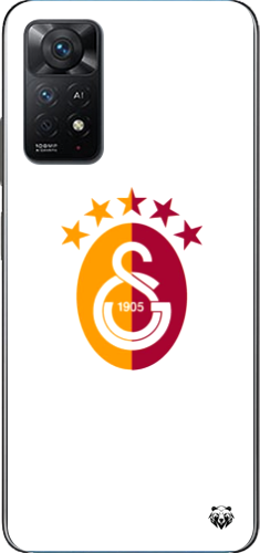 Galatasaray 5 Yıldızlı Minimal Logo Şeffaf Telefon Kılıfı