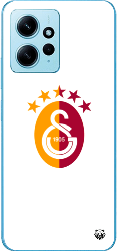 Galatasaray 5 Yıldızlı Minimal Logo Şeffaf Telefon Kılıfı