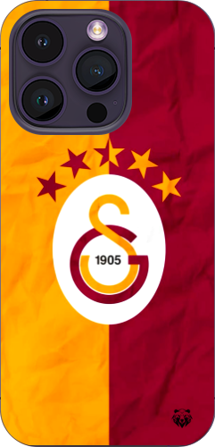 Galatasaray 5 Yıldızlı Şeffaf Telefon Kılıfı